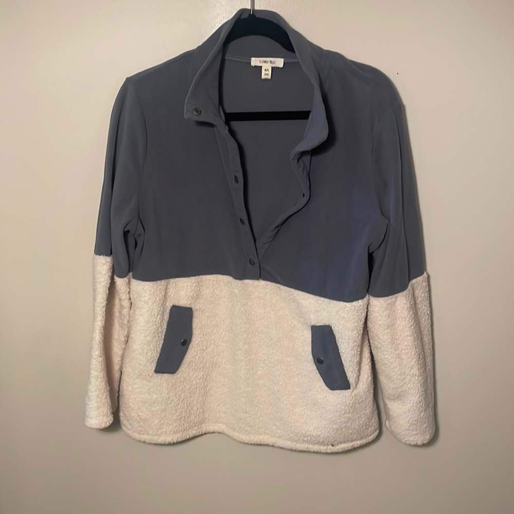 Walmart quarter button sweatshirt